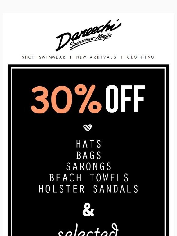 Take 30% off 👙 