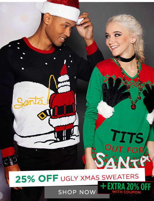 ugly christmas sweaters at spencers