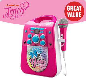 JoJo Siwa Light Up Karaoke Machine with Microphone