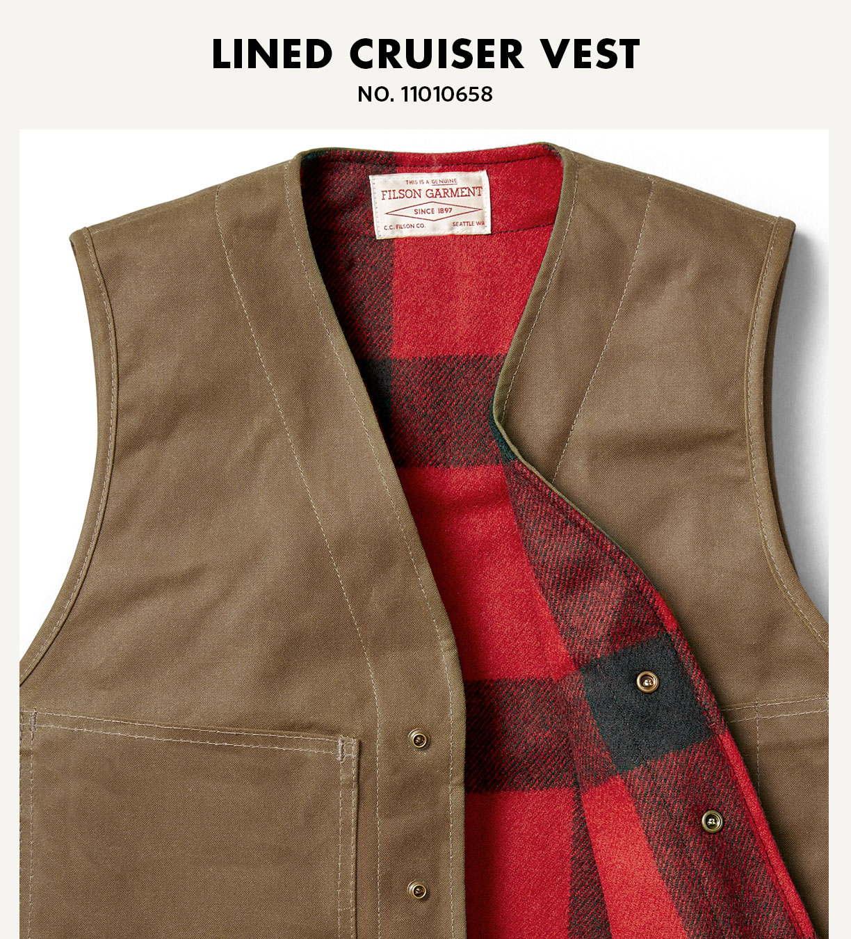 Filson Classic Filson Vests Milled