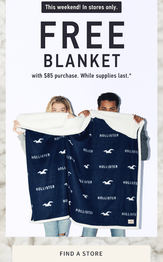 hollister free blanket