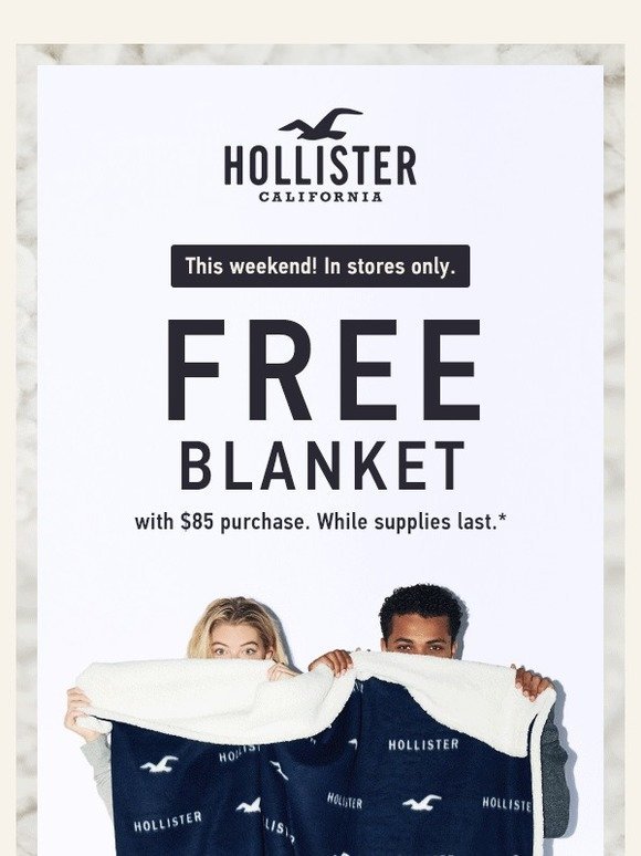 hollister free blanket 2018