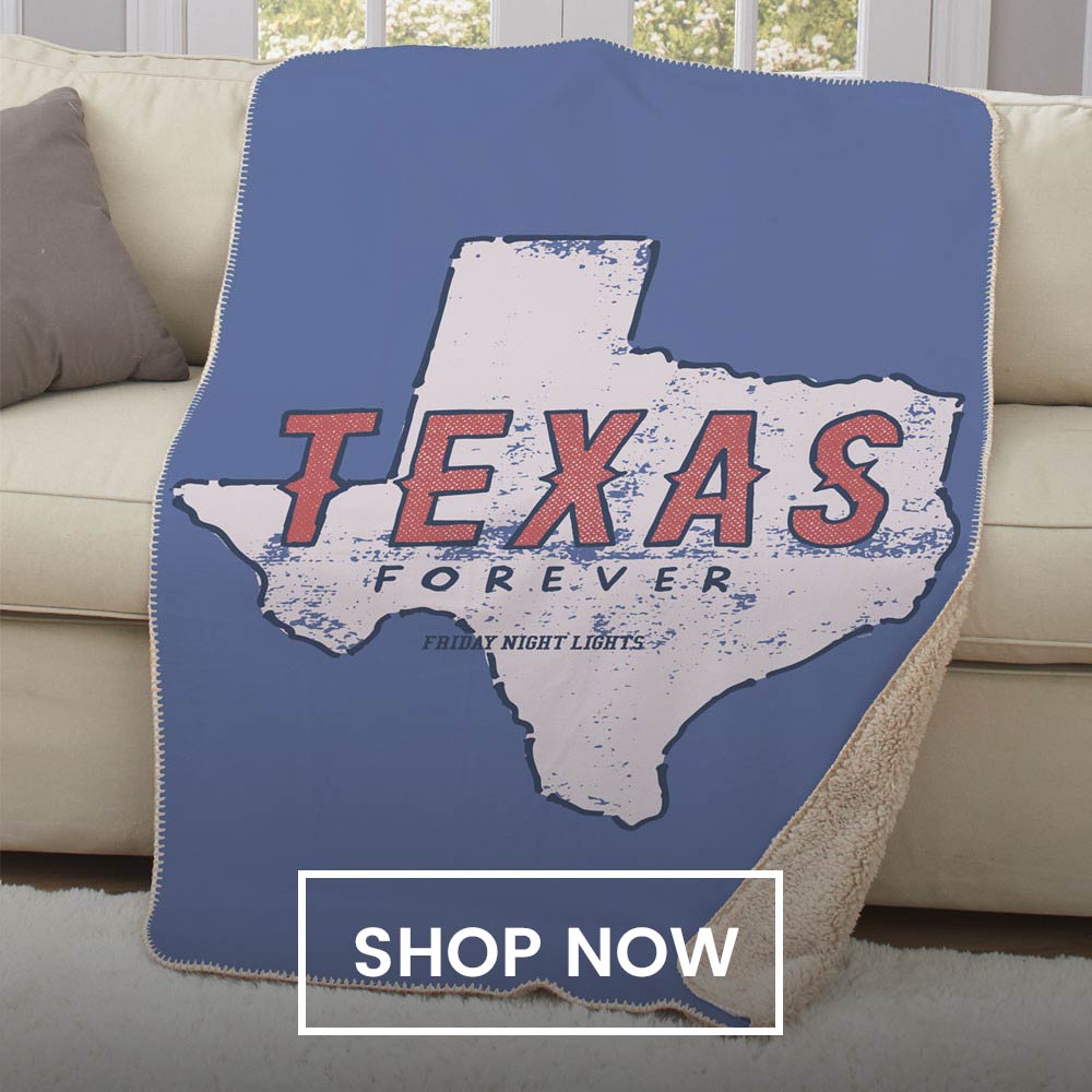 Friday Night Lights Texas Forever Sherpa Throw Blanket - 37" X 57"
