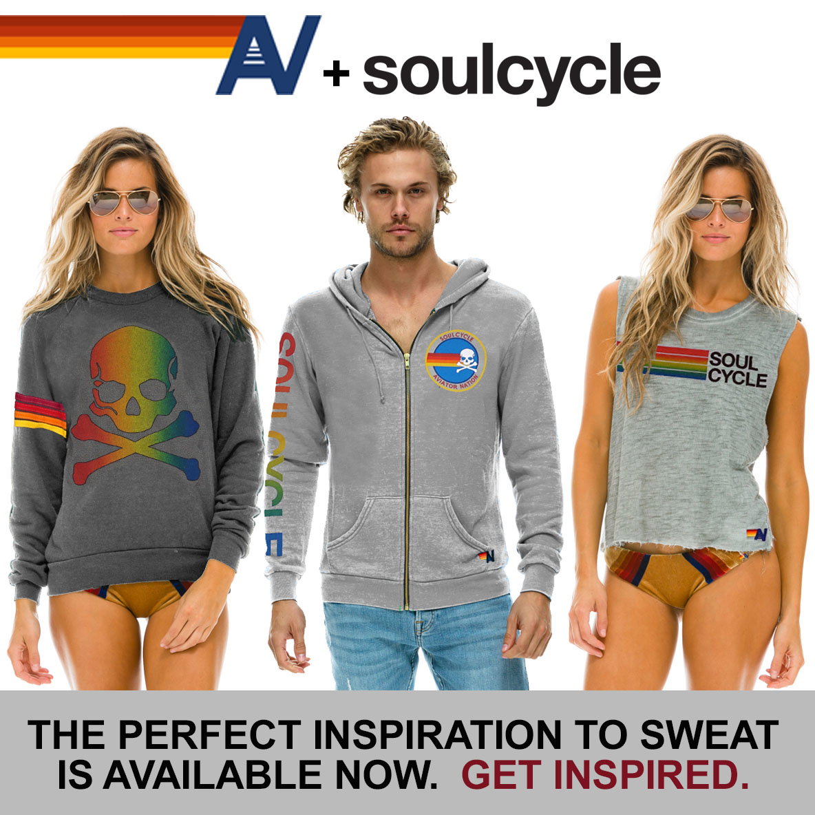 Aviator Nation Aviator Nation x Soul Cycle Collection Launches and it