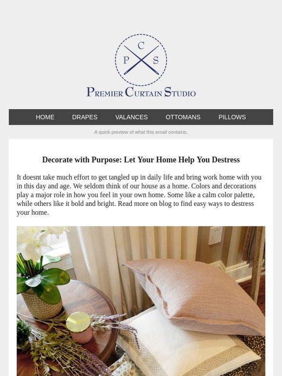 DECORATE WITH PURPOSE: LET YOUR HOME HELP YOU DESTRESS
