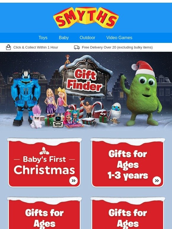 Smyths Toys HQ =?utf8?Q?Find the Perfect Gift this Christmas or Let