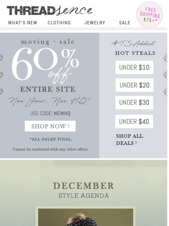 MOVING SALE - Now 60% off SITEWIDE!
