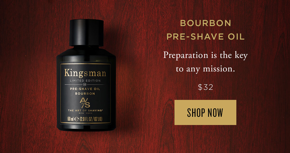 The Art of Shaving Kingsman The Golden Circle Bourbon Shave Collection