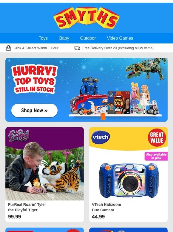 Smyths Toys HQ Most Popular Toys Still in Stock! Milled