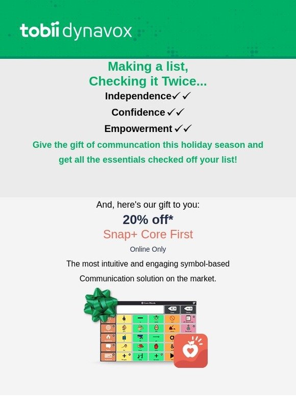Snap + Core First and Indi Savings Inside! Open Now