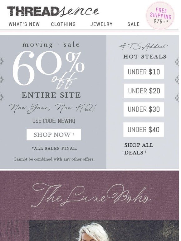 The Refined Boho Gal + 60% off Sitewide!