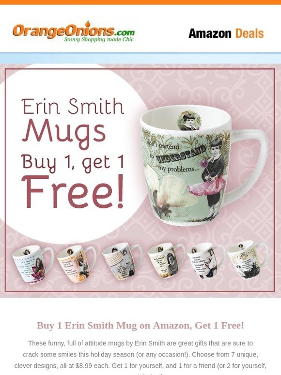 ☕Last Minute PRIME Gift Idea- Hilarious Coffee Mugs Buy One, Get One FREE!☕