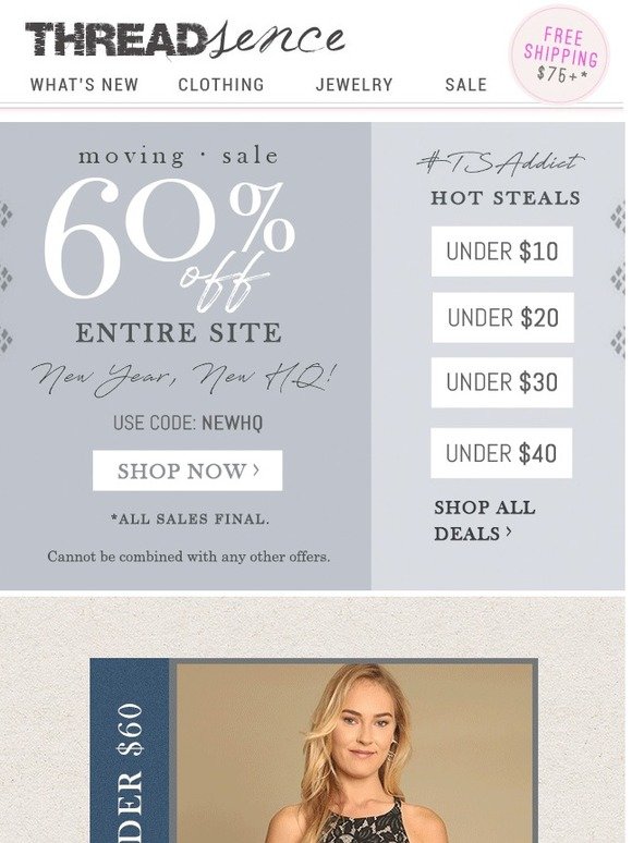 The Holiday Budget Friendly + 60% OFF ENTIRE SITE!