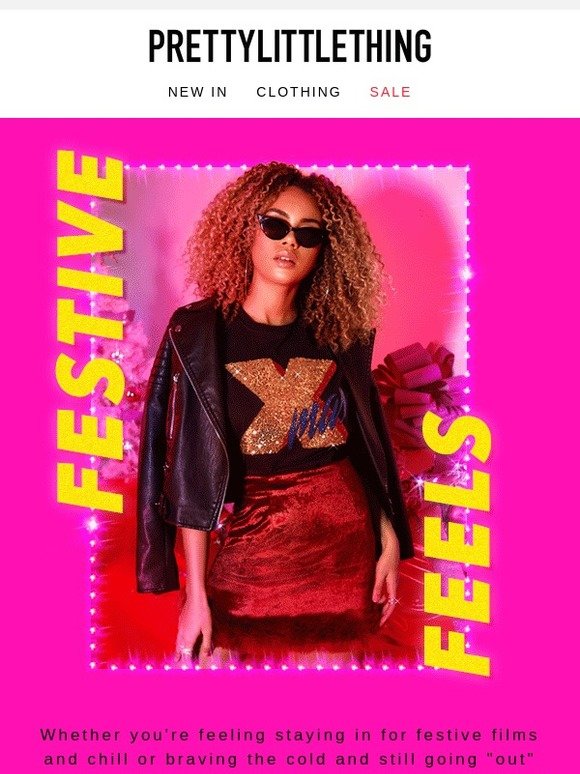 Pretty Little Thing Christmas wrapped up Milled