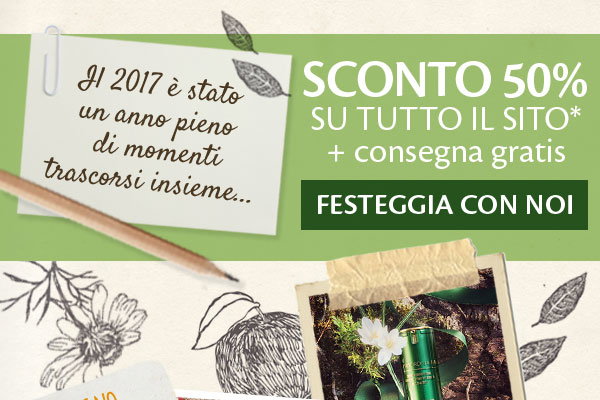 Celebriamo insieme il 2017, tutto con sconto 50%, consegna omaggio