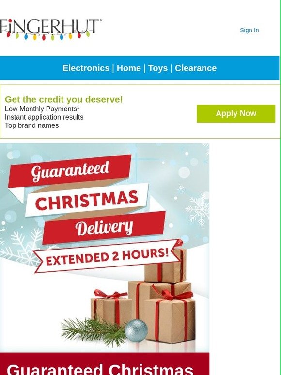 Fingerhut Fingerhut EXTENDED 2 HOURS! Order before 2PM TODAY CT for