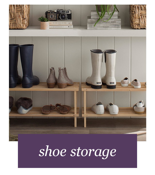 shoe storage