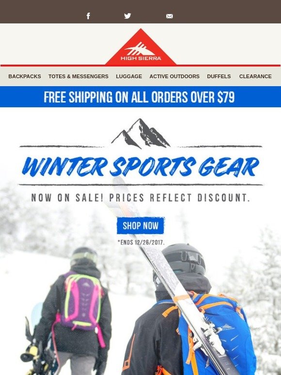 High Sierra Winter Sports Gear Now on Sale! Limited Time Only Milled
