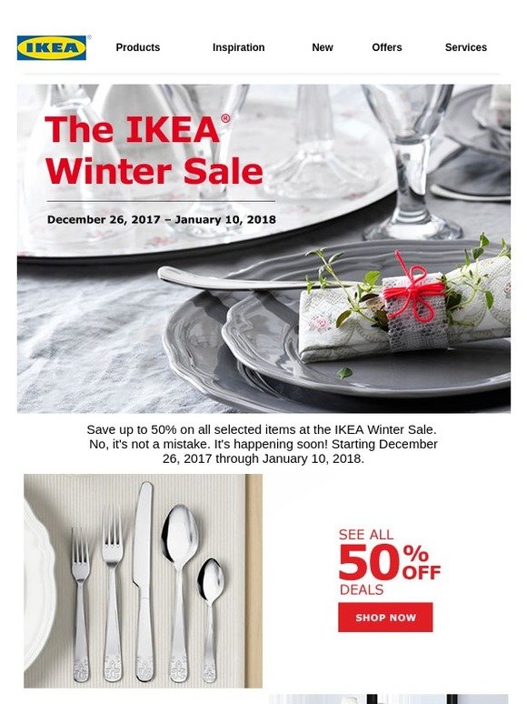 IKEA Are you ready for the IKEA Winter Sale? Milled