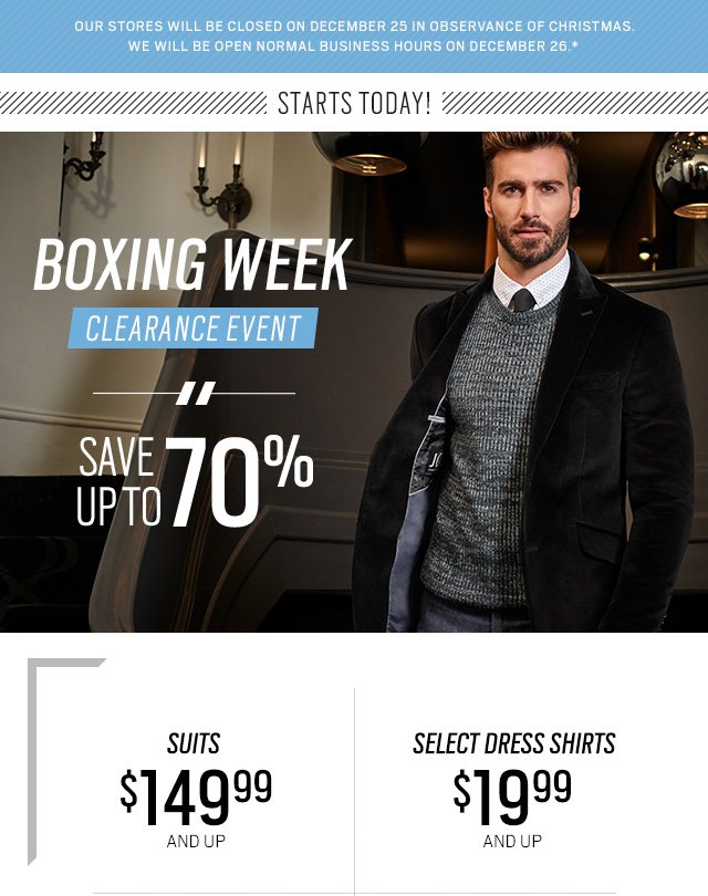 Moores Clothing: Boxing Week Event ...