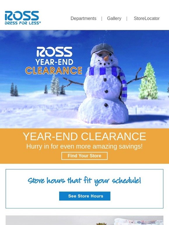 ross clearance store