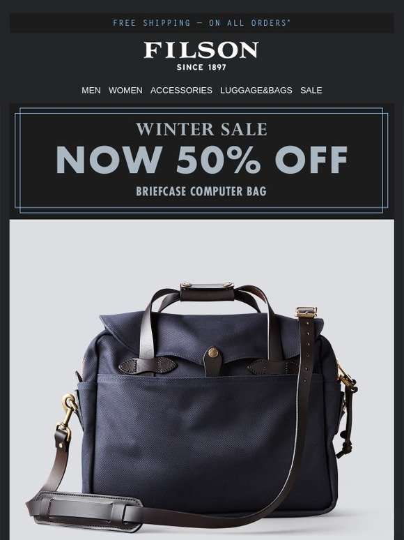 Filson WINTER SALE Now 50 Off The Briefcase Computer Bag Milled