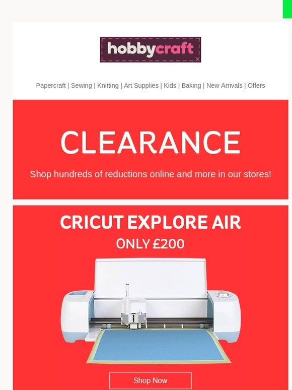 Hobbycraft Papercraft Clearance When It's Gone, It's Gone! Milled