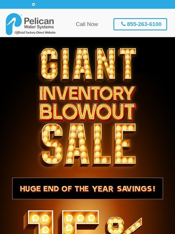 Pelican Water Systems This year's final count down! Milled