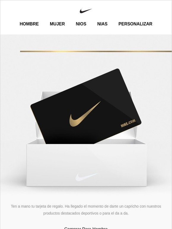 Nike: una tarjeta de regalo? 👉 ✉️ | Milled