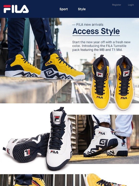 fila mb yellow