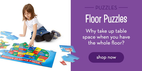 Floor Puzzles - Why take up table space when you have the whole floor? Shop now.