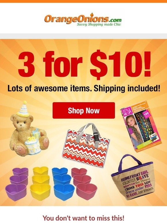 🌟3 for $10 items + FREE shipping = AWESOME! 🌟
