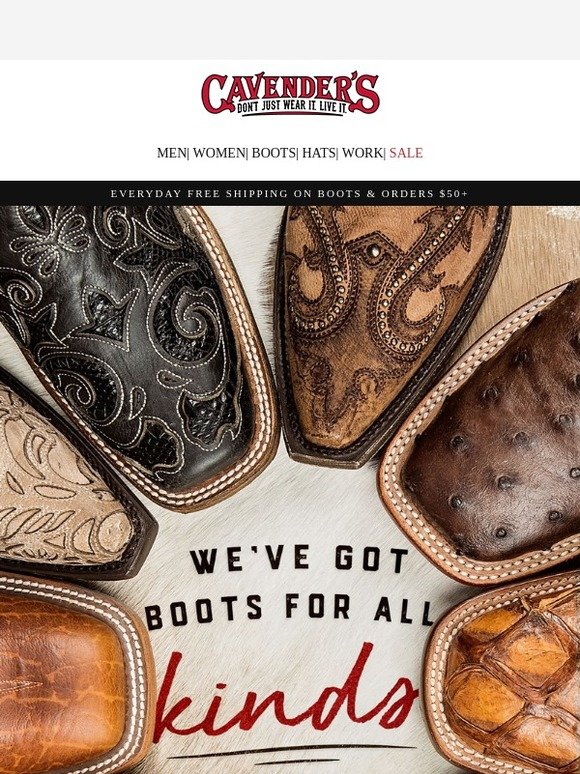 botas cavender's