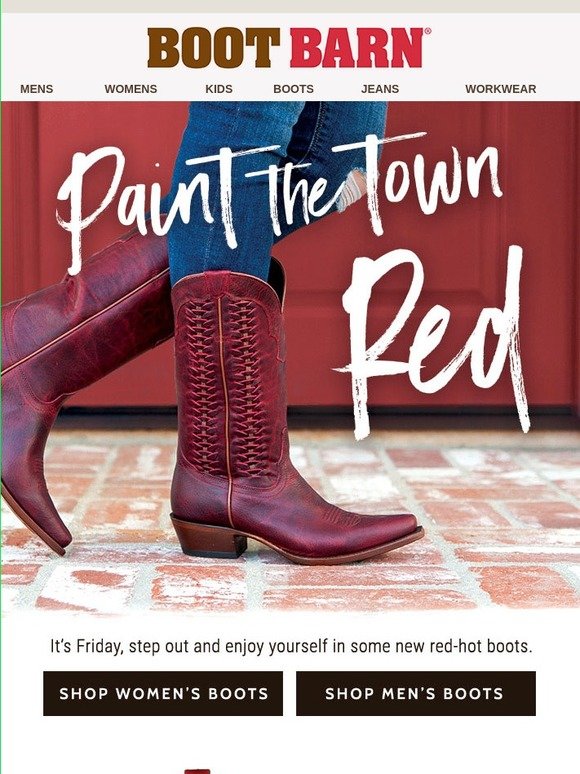 boot barn red boots