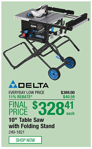 Delta 10" Table Saw with Folding Stand