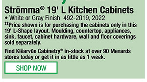 Klearvue Cabinetry® Stromma® 19' L Kitchen Cabinets
