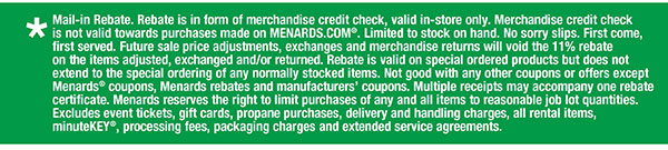 *Mail-in Rebate.