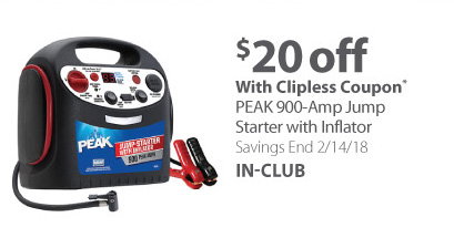 PEAK 900-Amp Jump Starter with Inflator