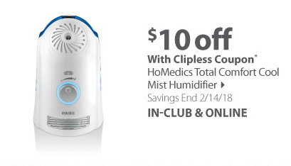 HoMedics Total Comfort Cool Mist Humidifier