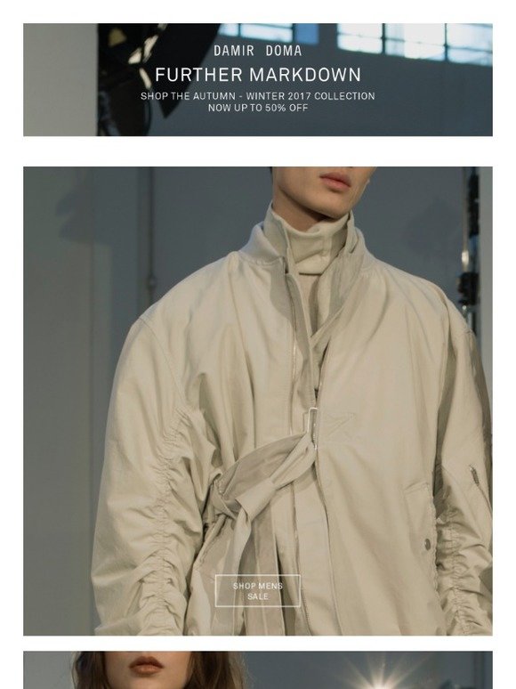 SALE: UP TO -50% ON THE FALL-WINTER 2017 COLLECTIONS