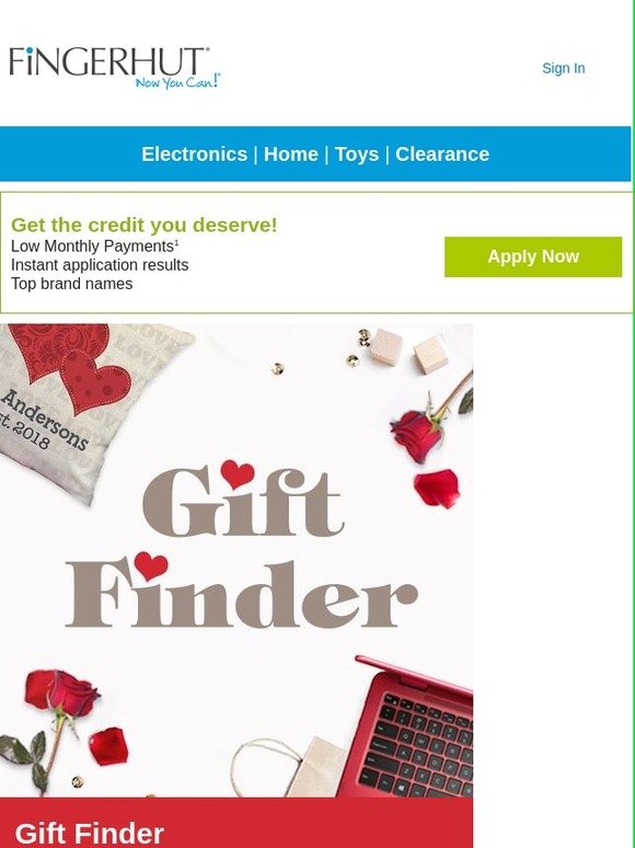 Fingerhut Fingerhut Use the Gift Finder for the perfect present! Milled