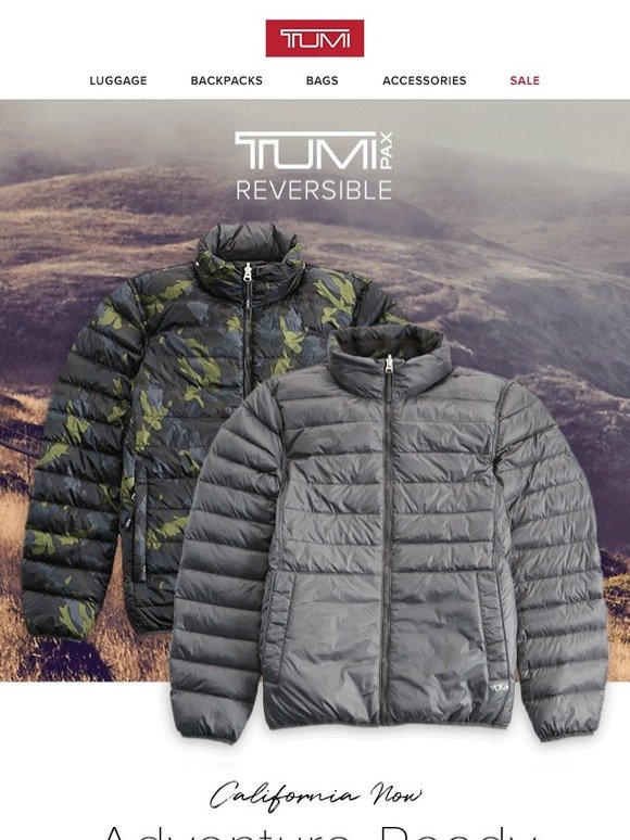 Tumi reversible store down jacket