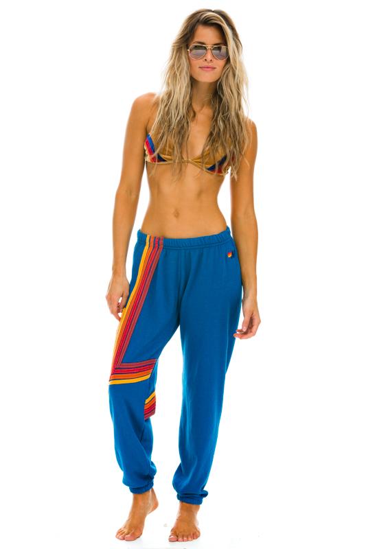 WOMEN'S BLAZE SWEATPANTS - CARIBBEAN // RED