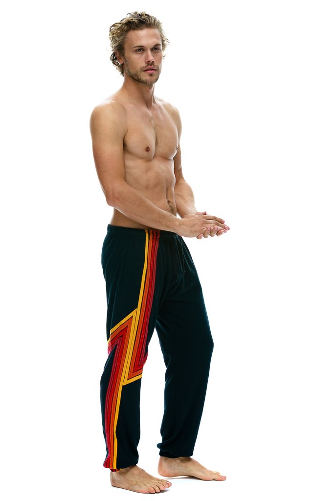 MEN'S BLAZE SWEATPANTS - CHARCOAL // RED