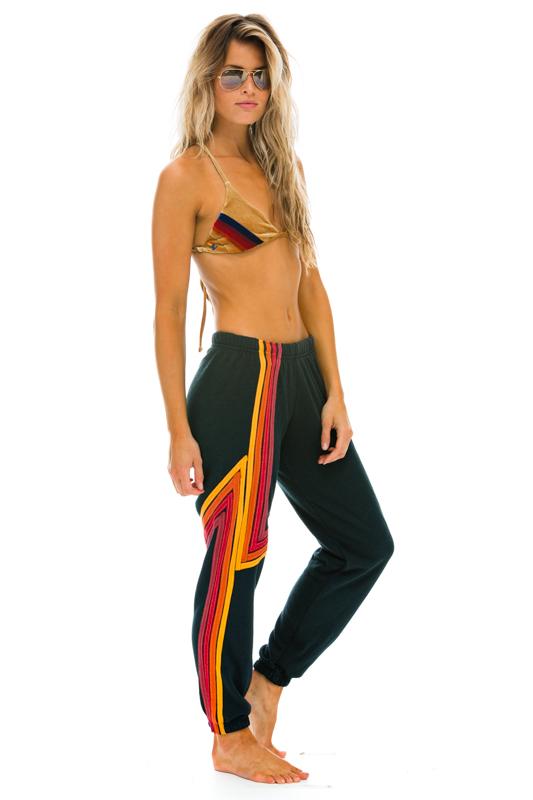 WOMEN'S BLAZE SWEATPANTS - CHARCOAL // RED