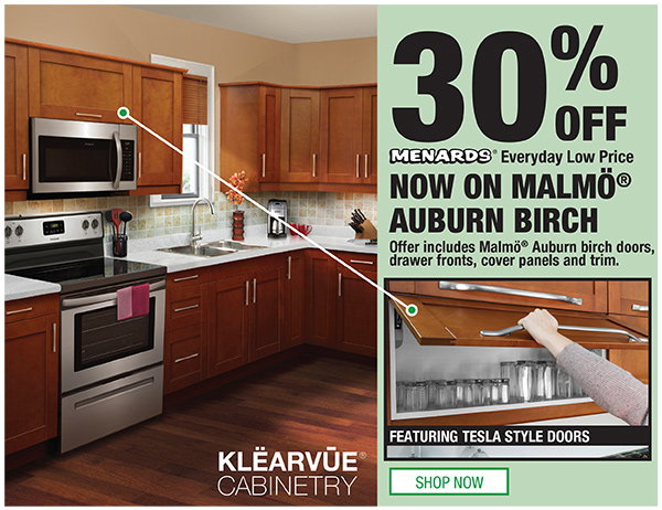 30% Off Klearvue Cabinetry® Malmo® Auburn Birch