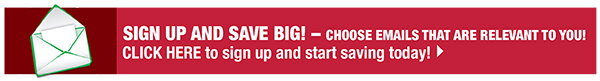 Sign Up And Save Big!