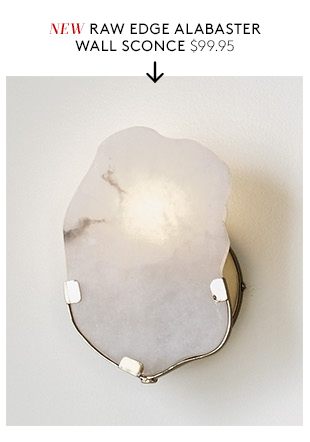 cb2 alabaster sconce