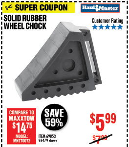 Solid Rubber Wheel Chock