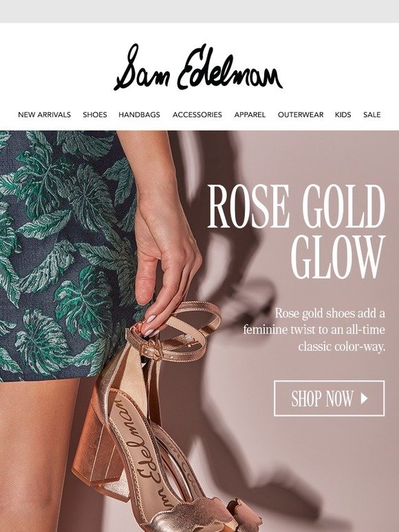 sam edelman rose gold